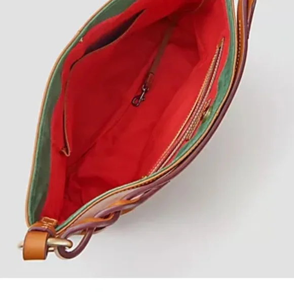 NEW Dooney & Bourke Florentine Leather Twist Sac Shoulder Bag - Picture 3 of 6